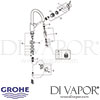 Grohe Eurosmart Cosmopolitan Single-Lever Kitchen Sink Mixer Tap Spares