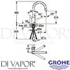 Grohe 31482002 Mixer Spare Diagram