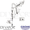 Grohe 31482002 Mixer Spare Tech Diagram