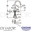 Grohe 31483DC1 Spare Diagram