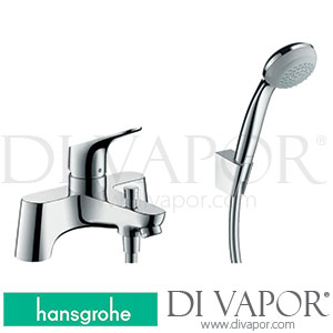 Hansgrohe 31521000 Focus 2-Hole Rim Mounted Bath Mixer with Diverter Valve and Crometta 85 Hand Shower 1Jet >08/13 Spare Parts