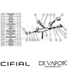 Cifial 31600SY Techno 65 Exposed Thermostatic Shower Dimension