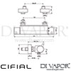 Cifial Technovation Exposed Therm Shower Valve Dimensions