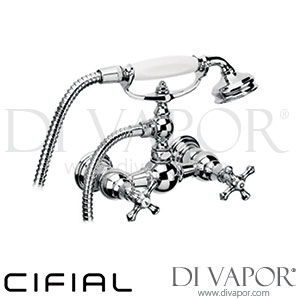 Cifial 31605EDHXXX Edwardian Exposed Wall Shower Mixer with Hand Shower 2F H/C Spare Parts