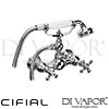 Cifial Edwardian Exposed Wall Shower Mixer Hand Shower 2F H C Spare Parts