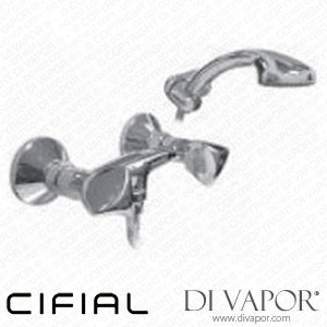 Cifial 31611CP-625 Style Oliva 2 Hole Wall Mounted Shower Mixer with Hand Shower Spare Parts