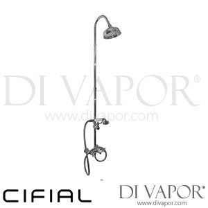 Cifial 31660EDHXXX Edwardian Exposed Shower Mixer with Fixed and Manual Shower 2F H/C Spare Parts
