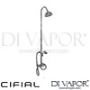 Cifial Edwardian Exposed Shower Mixer Fixed Manual Shower 2F H C Spare Parts