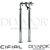 Cifial 31700EDF Edwardian 2 Hole Floor Standing Bath Filler Spare Parts