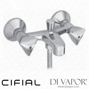 Cifial 31701CP-625 Style Oliva Exposed Bath Shower Mixer with Hand Shower Spare Parts