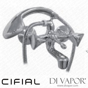 Cifial 31707CP-625 Style Oliva Exposed Bath Shower Mixer with Hand Shower Spare Parts