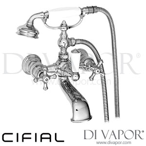 Cifial 31707EDHXXX Edwardian Exposed Wall Bath Shower Mixer with Hand Shower 2F H/C Spare Parts