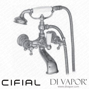 Cifial 31707EDQ Edwardian Exposed Bath Shower Mixer + Hand Shower H/C Spare Parts