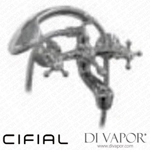 Cifial 31707RMH-625 Style Romantica Exposed Bath Shower Mixer + Hand Shower H/C Spare Parts