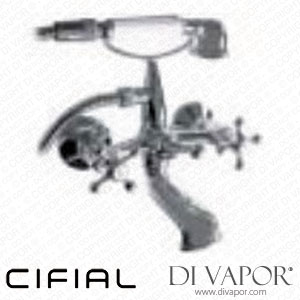 Cifial 31708RM-625 Style Romantica Exposed Bath Shower Mixer + Hand Shower H/C Spare Parts