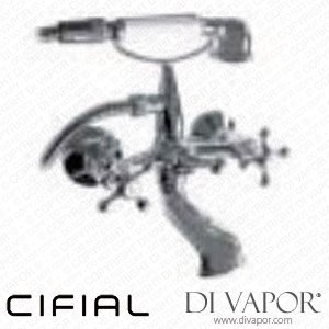 Cifial 31708RMH-625 Style Romantica Exposed Bath Shower Mixer + Hand Shower H/C Spare Parts
