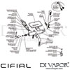 Cifial 31708TB Techno X300 2 Hole Wall Bath Shower Mixer Dimension