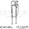 Cifial 31719EDF Edwardian 2 Hole Floor Standing Bath Shower Mixer Spare Parts