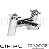 Cifial 31730TB Techno X300 2 Hole Bath Filler Spare Parts