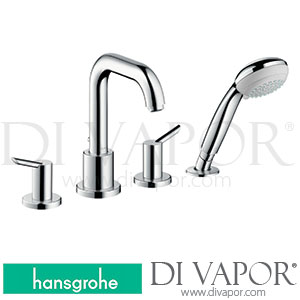 Hansgrohe 31758000 Focus S 4-Hole Rim Mounted Bath Mixer 06/09 - 12/16 Spare Parts
