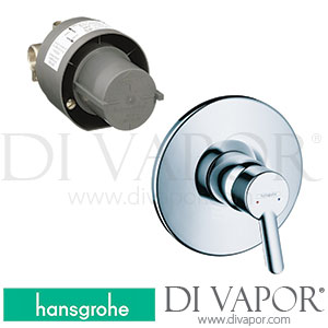 Hansgrohe 31764000 Focus S Single Lever Shower Mixer Set for Concealed Installation 10/05 - 03/15 Spare Parts