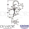 Grohe 31786000 Mixer Spare Diagram
