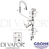 Grohe 31786000 Mixer Spare Tech Diagram