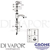 Grohe 31790000 Mixer Spare Tech Diagram