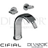 Cifial M3 Bidet Mixer Wall-Mounted Valves 3F Spare Parts