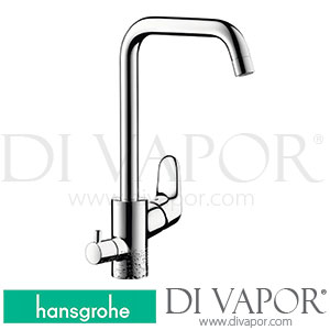 Hansgrohe 31801000 Ecos Single Lever Kitchen Mixer L, Device Shut-Off Valve, 1Jet, Dzr Spare Parts >03/20