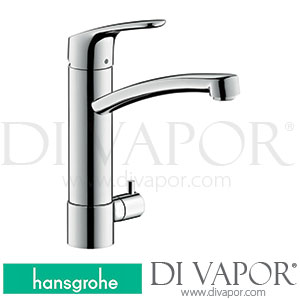 Hansgrohe 31803000 Focus M41 Single Lever Kitchen Mixer 200, Device Shut-Off Valve, 1Jet Spare Parts 10/10 - 05/15