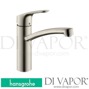Hansgrohe 31806800 Focus M41 Single Lever Kitchen Mixer 160, 1Jet Spare Parts >04/17