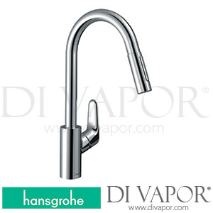 Hansgrohe 31815007 Focus M41 Single Lever Kitchen Mixer 240, Pull-Out Spray, 2Jet Spare Parts 10/16 - 07/19