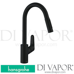 Hansgrohe 31815673 Decor Single Lever Kitchen Mixer 240, 7 L/Min, Pull-Out Spray, 2Jet Spare Parts >03/20