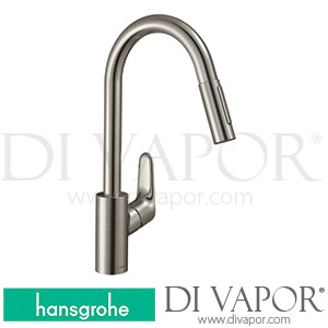 Hansgrohe 31815800 Focus M41 Single Lever Kitchen Mixer 240, Pull-Out Spray, 2Jet Spare Parts >08/19