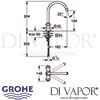 Grohe Costa S Sink Mixer Dimensions