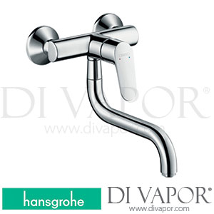 Hansgrohe 31825000 Focus M41 Single Lever Kitchen Mixer, Wall-Mounted Lowspout, 1Jet Spare Parts >11/12