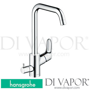 Hansgrohe 31831000 Focus M41 Single Lever Kitchen Mixer 260, Device Shut -Off Valve, 1Jet, Dzr Spare Parts >03/20