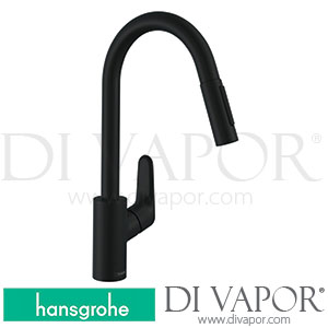 Hansgrohe 31846670 Focus M41 Single Lever Kitchen Mixer 240, Pull-Out Spray, 2Jet, Dzr Spare Parts >04/20