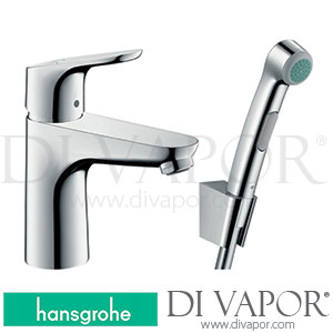 Hansgrohe 31927000 Focus Single Lever Basin Mixer 100 with Bidette Hand Shower and Shower Hose 160 Cm >04/17 Spare Parts
