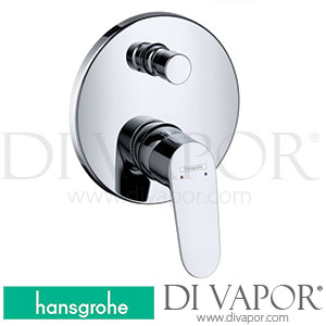 Hansgrohe 31945000 Focus Single Lever Bath Mixer for Concealed Installation for Ibox Universal 10/08 - 12/09 Spare Parts