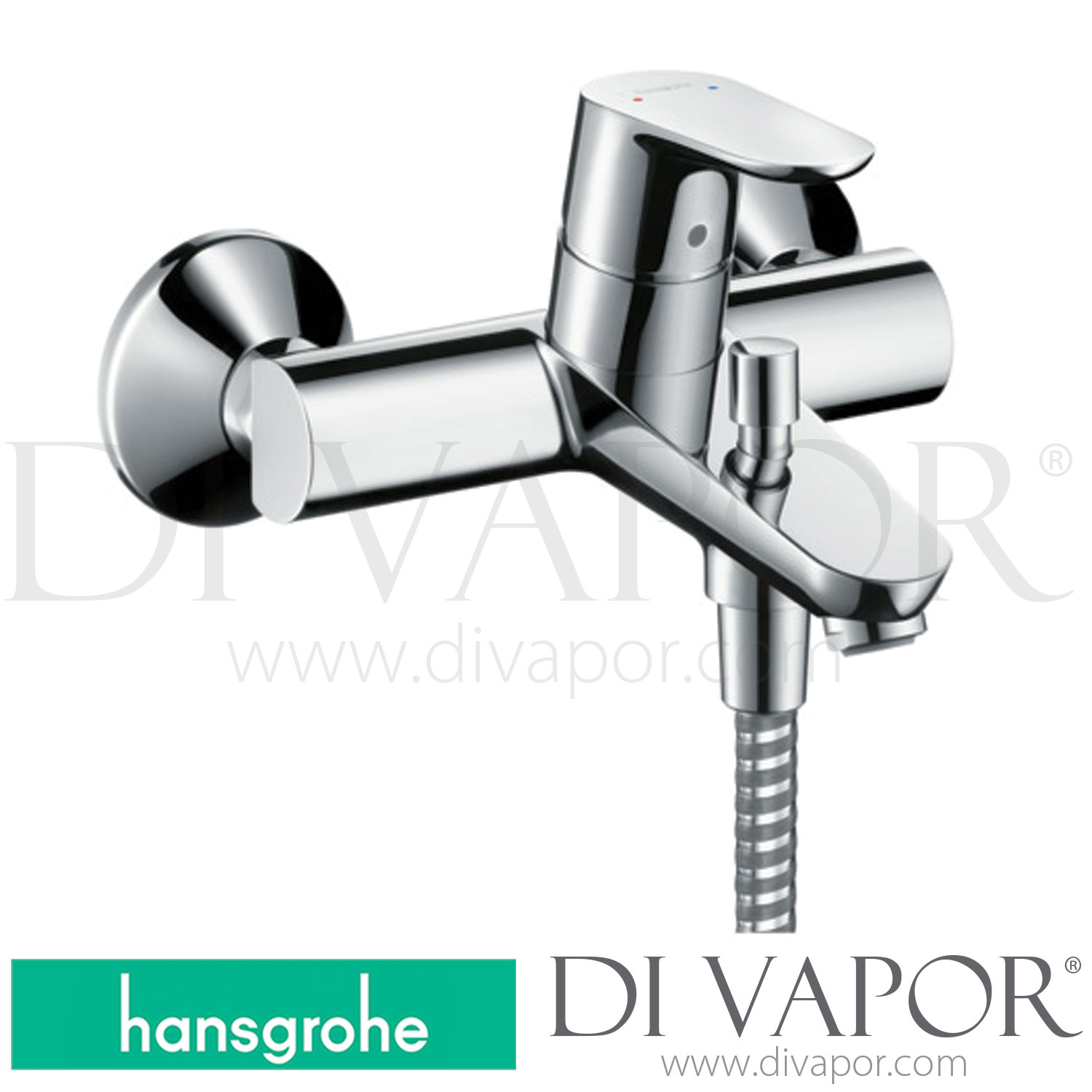 Hansgrohe 31948000 Focus Single Lever Bath Mixer for Exposed
