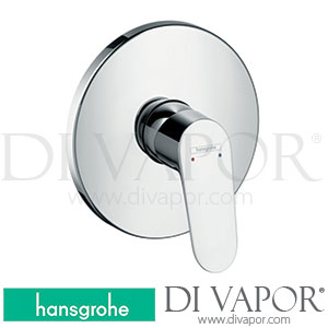 Hansgrohe 31965000 Focus Single Lever Shower Mixer for Concealed Installation for Ibox Universal 10/08 - 12/16 Spare Parts