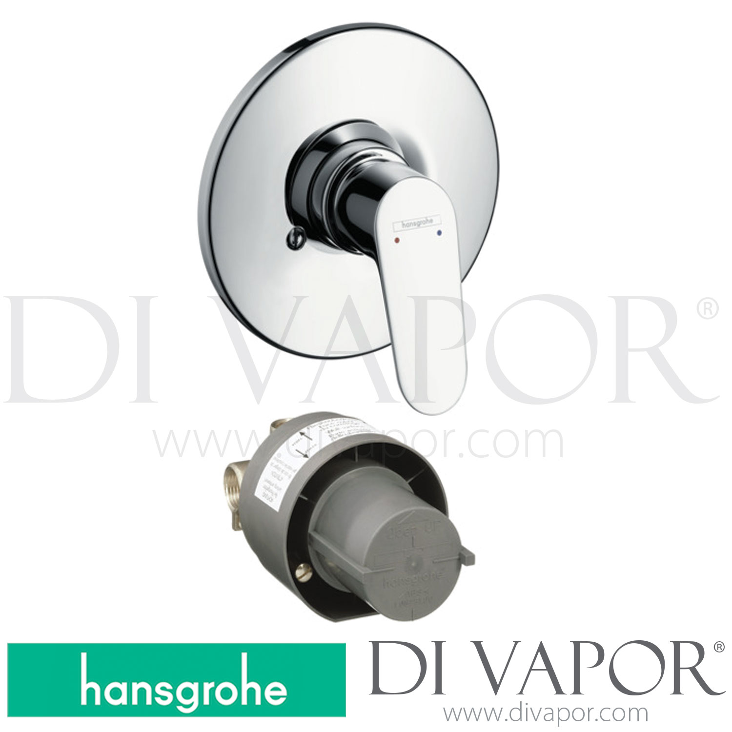 Hansgrohe 31966000 Focus Shower Mixer Set for Concealed Installation 10