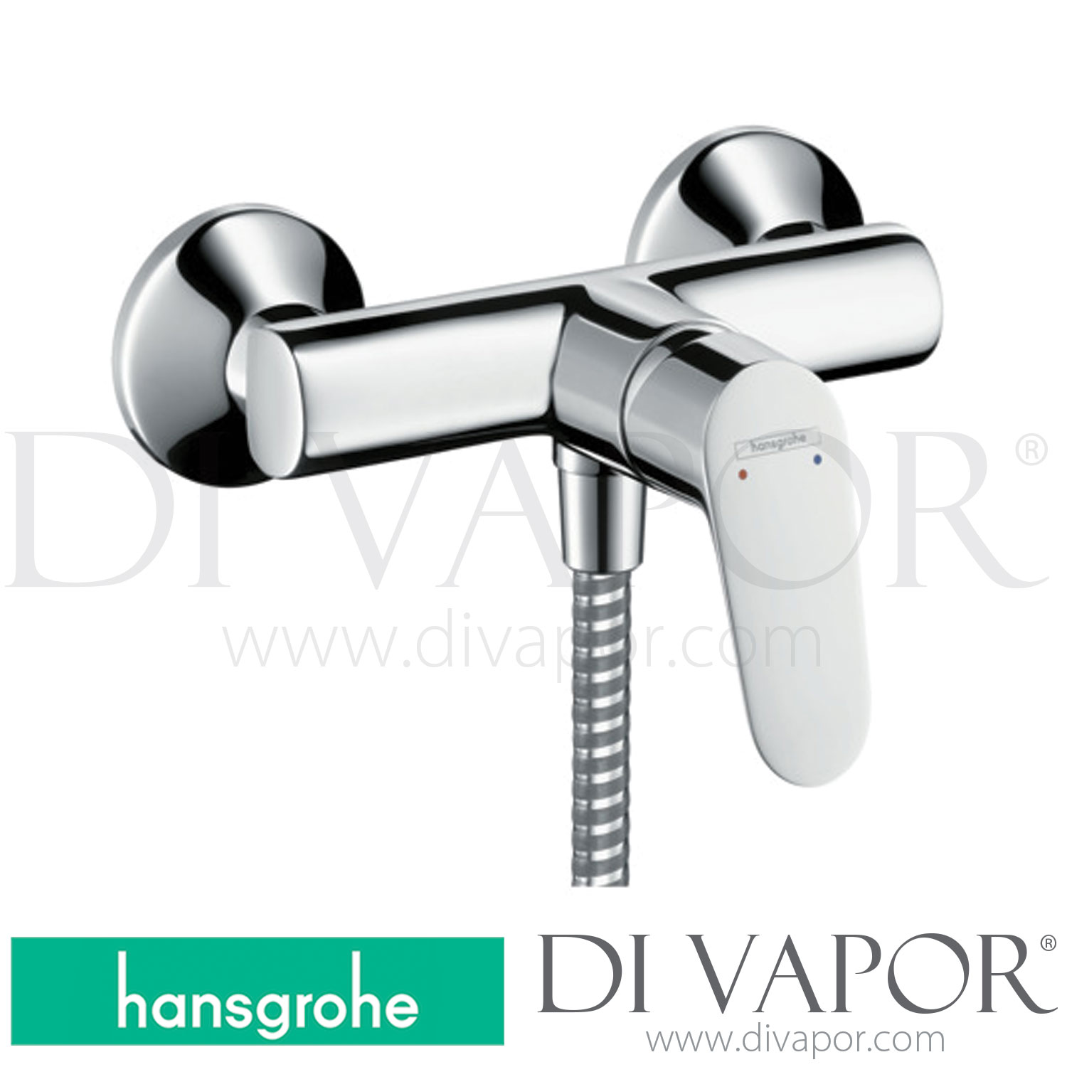 Hansgrohe 31976000 Focus Single Lever Shower Mixer Project for Exposed