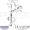 Grohe Atrio Single-Lever Sink Mixer Tap Spare Parts