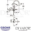 Grohe Atrio Single-Lever Kitchen Tap Dimensions