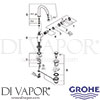 Grohe 32042 Mixer Spare Tech Diagram