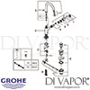 Grohe Atrio Single-Lever Basin Mixer L-Size Spares