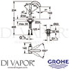 Grohe 32043003 Mixer Spare Diagram